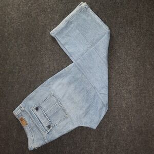 Tommy‎ Hilfiger Women's Size 22 Jeans Light Wash Stretch Super Wide Leg Y2K